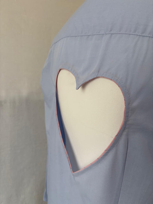Camicia Heart light blue